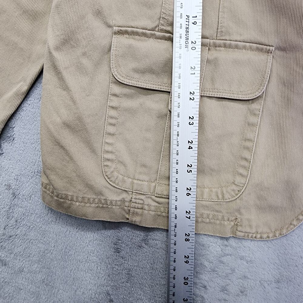 Vintage Style&Co Woman Jacket Womens 18W‎ Tan Cotton Button Front Utility Casual - Picture 6 of 7